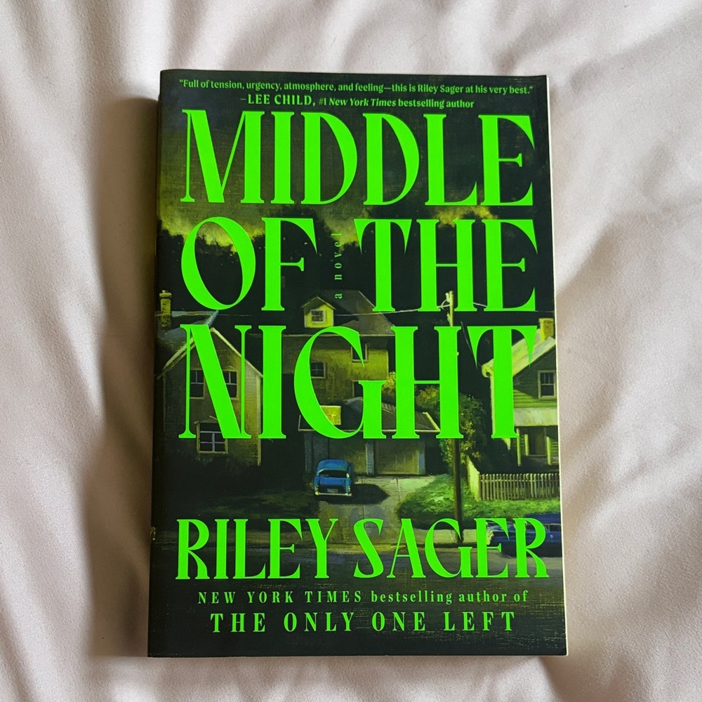 Middle of the Night by Riley Sager - Neon Green & Black Paperback